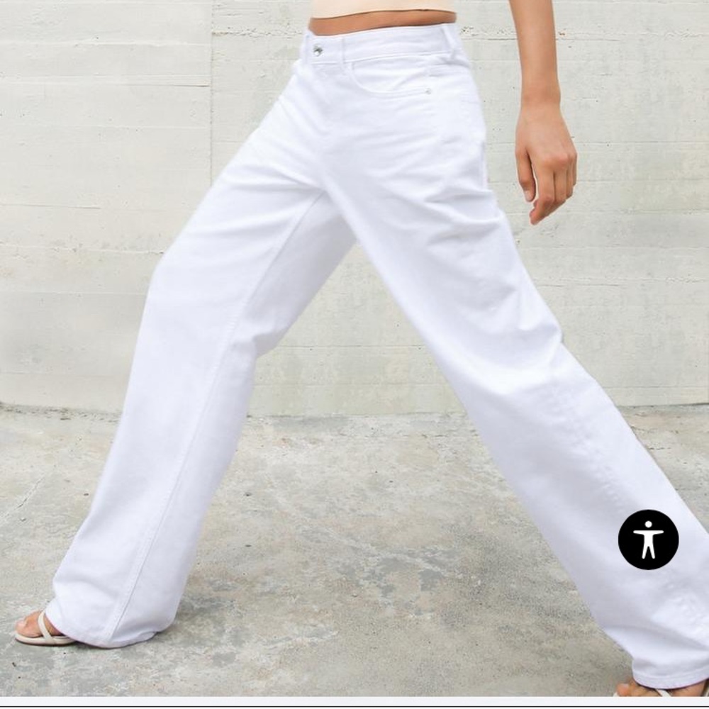 NWT Zara regular fit, high rise, regular leg, long length rigid, size 2